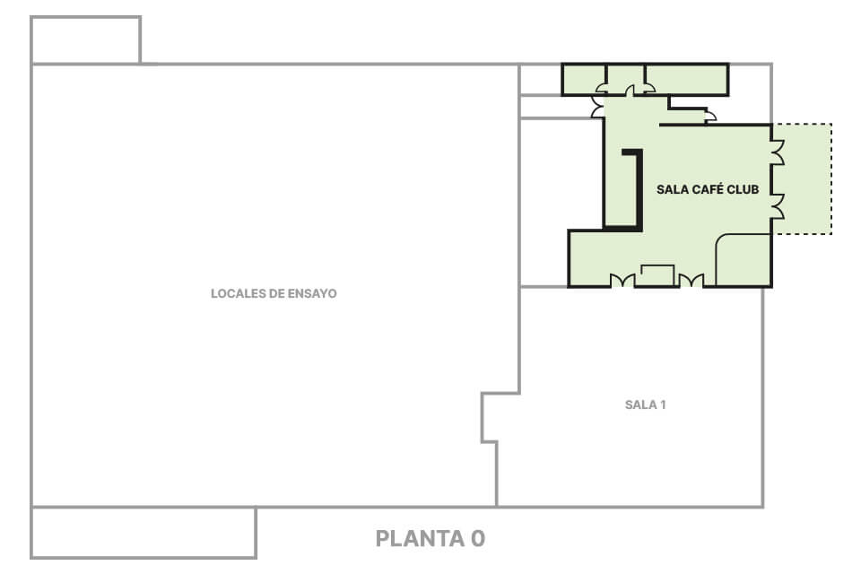 Plano sala de conciertos - Es Gremi